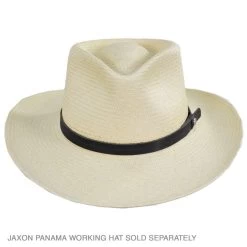 Shield Star Debossed Vegan Leather Hat Band