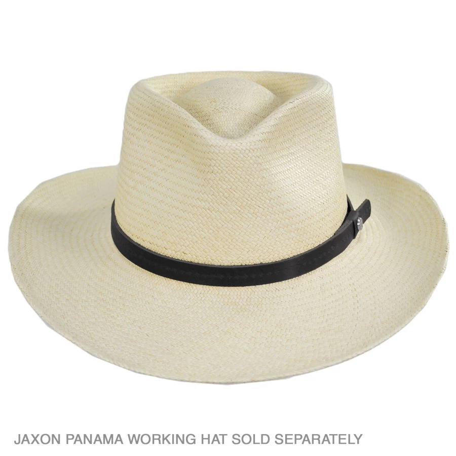 Shield Star Debossed Vegan Leather Hat Band 3 Shield Star Debossed Vegan Leather Hat Band