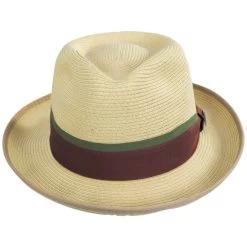 Pacetti Polybraid Toyo Straw Fedora Hat