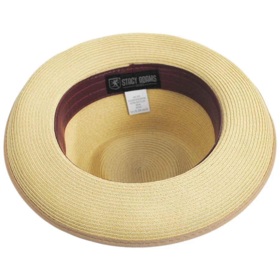 Pacetti Polybraid Toyo Straw Fedora Hat 5 Pacetti Polybraid Toyo Straw Fedora Hat - Image 3