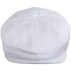 Glasbury Cotton Herringbone Newsboy Cap - Taupe