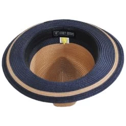 Rodano Poly Braid Two Tone Fedora Hat -ChicHeadwear Haven 466136