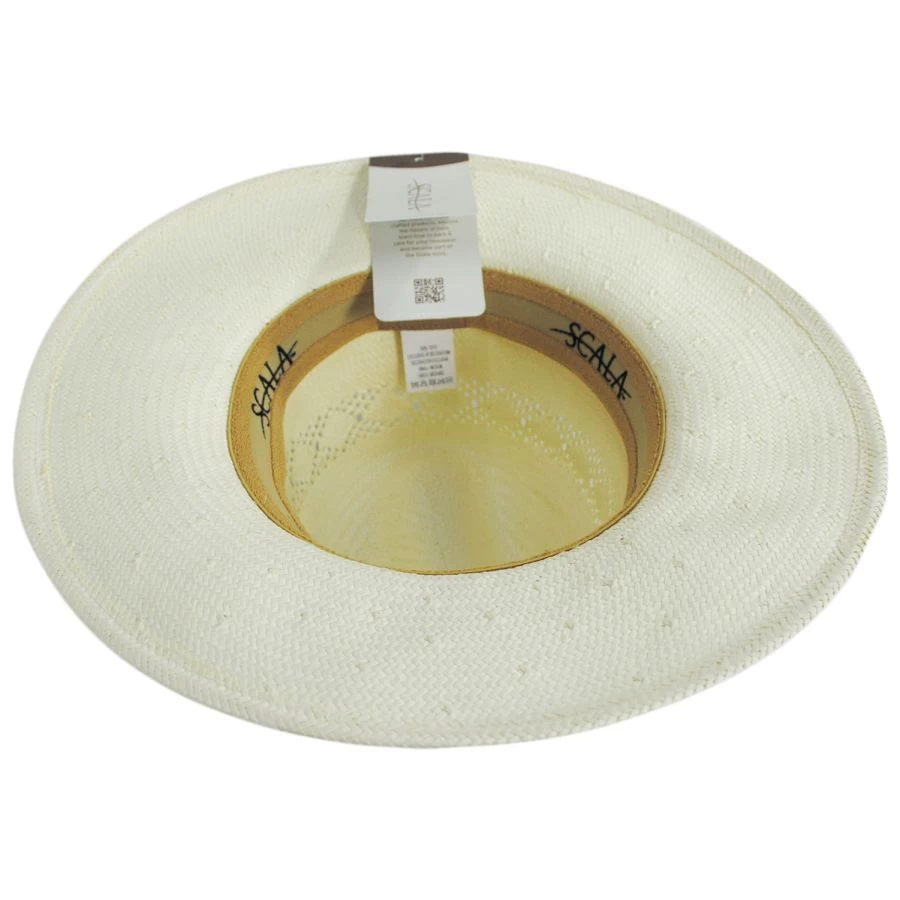 Scala Beau Toyo Straw Fedora Hat 5 Scala Beau Toyo Straw Fedora Hat - Image 3