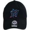 '47 BRAND Miami Marlins MLB Clean Up Strapback Baseball Cap Dad Hat -ChicHeadwear Haven 466479