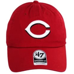 '47 BRAND Cincinnati Reds MLB Clean Up Strapback Baseball Cap Dad Hat