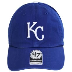 '47 BRAND Kansas City Royals MLB Clean Up Strapback Baseball Cap Dad Hat