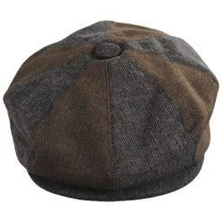 Reading Mixed Herringbone Cotton Newsboy Cap