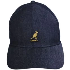 Kangol Logo Denim FlexFit Fitted Baseball Cap