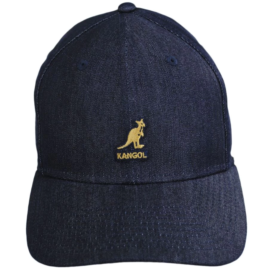 Kangol Logo Denim FlexFit Fitted Baseball Cap 3 Kangol Logo Denim FlexFit Fitted Baseball Cap