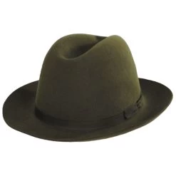 Skylar Shapeable Open Crown Fur Felt Fedora Hat