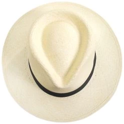 Grade 10 Panama Straw C-Crown Fedora Hat -ChicHeadwear Haven 468827
