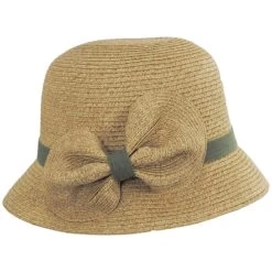 Toyo Straw Bow Cloche Hat 6 Toyo Straw Bow Cloche Hat -ChicHeadwear Haven 469163