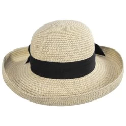 Toyo Straw Backbow Packable Roller Hat