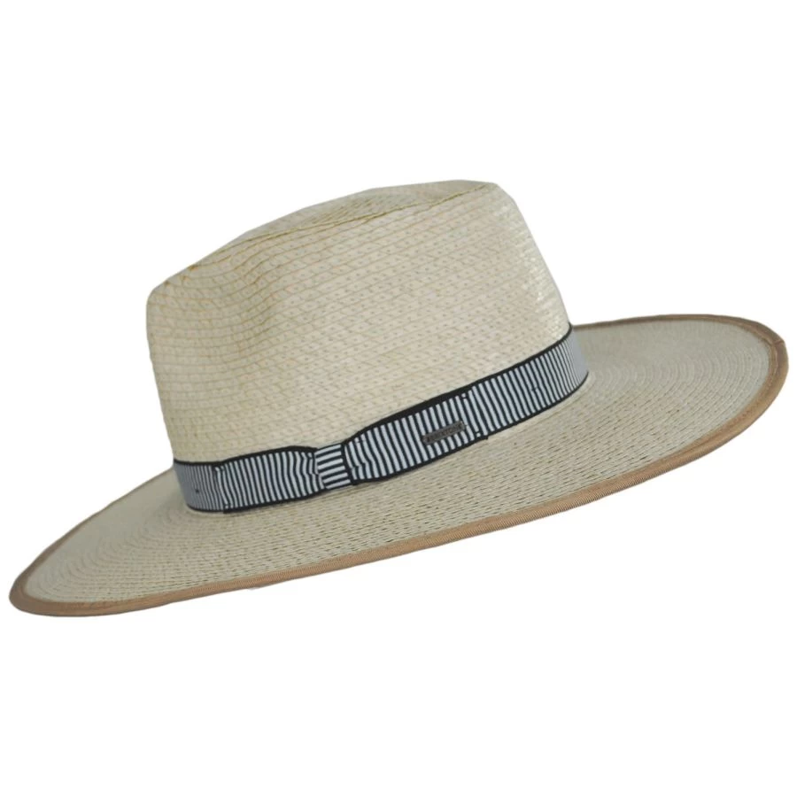 Jo Palm Straw Rancher Fedora Hat 4 Jo Palm Straw Rancher Fedora Hat - Image 2