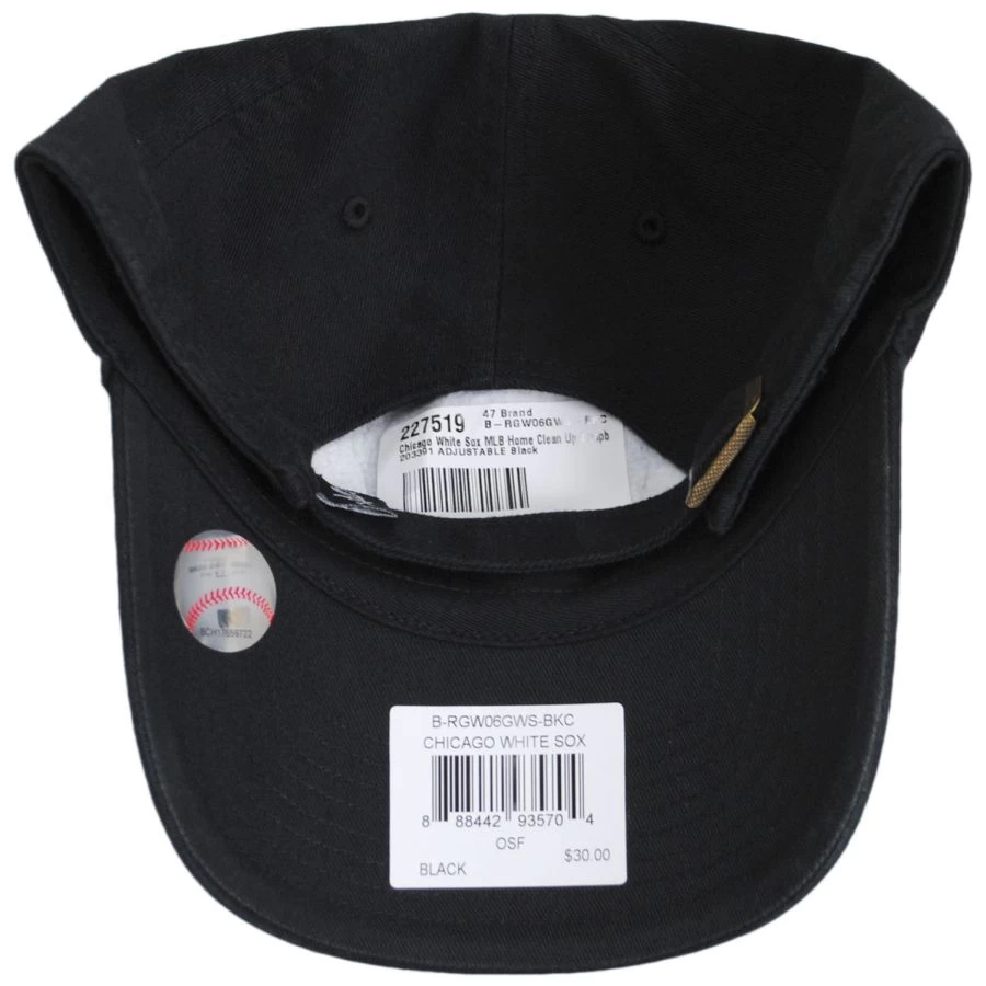 '47 BRAND Chicago White Sox MLB Home Clean Up Strapback Baseball Cap Dad Hat 5 '47 BRAND Chicago White Sox MLB Home Clean Up Strapback Baseball Cap Dad Hat - Image 3