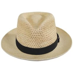 Bailey Racer Panama Straw Fedora Hat