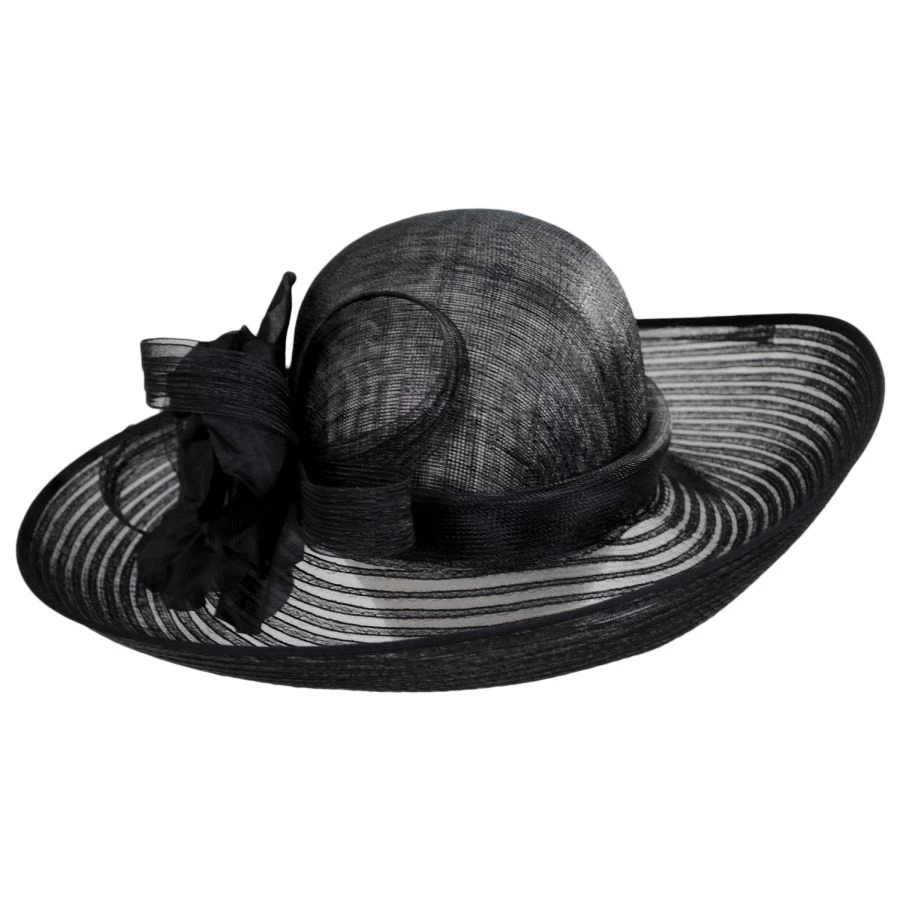 Gloria Sinamay Straw And Horsehair Off Face Hat 3 Gloria Sinamay Straw And Horsehair Off Face Hat