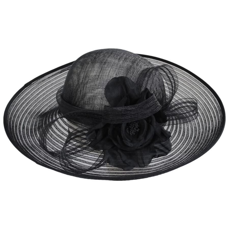 Gloria Sinamay Straw And Horsehair Off Face Hat 4 Gloria Sinamay Straw And Horsehair Off Face Hat - Image 2