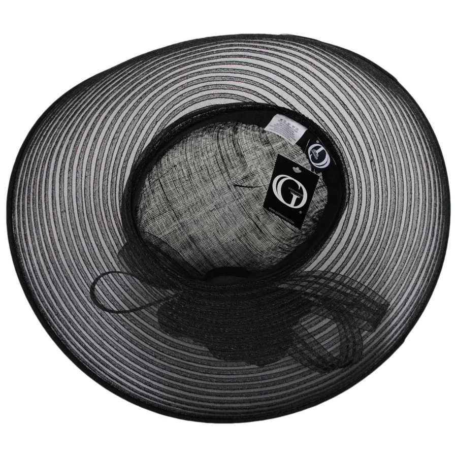 Gloria Sinamay Straw And Horsehair Off Face Hat 5 Gloria Sinamay Straw And Horsehair Off Face Hat - Image 3