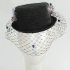 Hattie Veiled Mini Top Hat