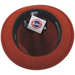 Bailey Tino Wool LiteFelt Trilby Fedora Hat - Rust -ChicHeadwear Haven 471875