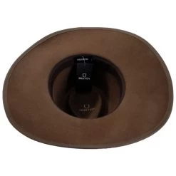 Jo Wool Felt Rancher Fedora Hat - Desert -ChicHeadwear Haven 474167