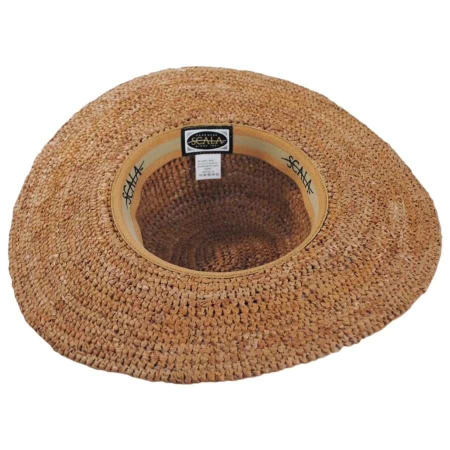 Scala Linen Band Raffia Straw Swinger Hat 5 Scala Linen Band Raffia Straw Swinger Hat - Image 3