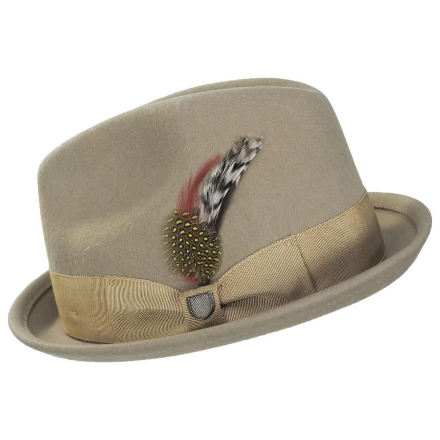 Gain Wool Felt Fedora Hat - Sand 4 Gain Wool Felt Fedora Hat - Sand - Image 2