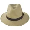 Messer X Adventure Cotton Safari Fedora Hat - Tan -ChicHeadwear Haven 474858
