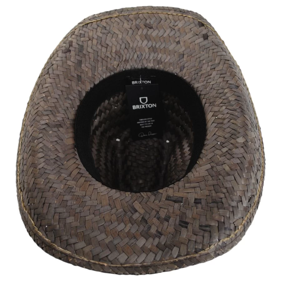 Houston Rush Straw Cowboy Hat - Toffee 5 Houston Rush Straw Cowboy Hat - Toffee - Image 3