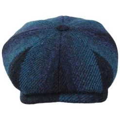 Stetson Ombre Stripe Harris Tweed Wool Newsboy Cap