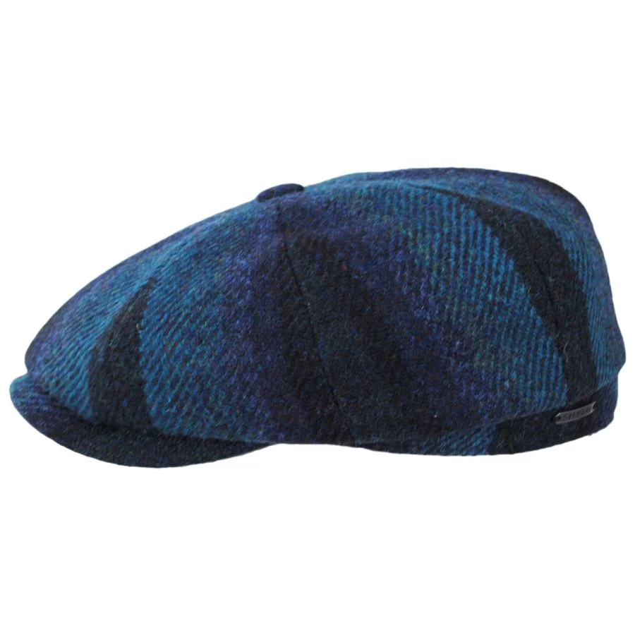 Stetson Ombre Stripe Harris Tweed Wool Newsboy Cap 4 Stetson Ombre Stripe Harris Tweed Wool Newsboy Cap - Image 2