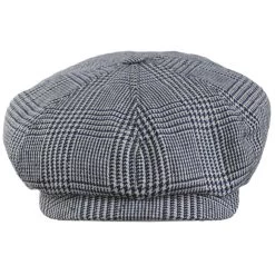 Stetson Silk And Cotton Glencheck Plaid Newsboy Cap