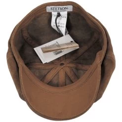 Stetson Hatteras Split Calf Leather Newsboy Cap -ChicHeadwear Haven 475904
