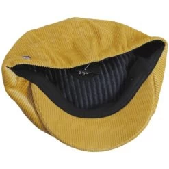 Brood Corduroy Newsboy Cap - Gold -ChicHeadwear Haven 476124