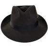 Stetson Downs Fur Felt Fedora Hat - Graphite -ChicHeadwear Haven 476306