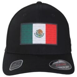 Columbia Sportswear PFG Mexico Flag Mesh FlexFit Fitted Baseball Cap