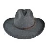 Stetson Grey Bull Crushable Wool Felt Aussie Hat -ChicHeadwear Haven 55982