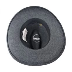 Stetson Grey Bull Crushable Wool Felt Aussie Hat -ChicHeadwear Haven 55988