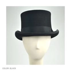 Mid Crown Wool Felt Top Hat