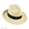 Brisa Grade 8 Panama Straw Fedora Hat -ChicHeadwear Haven 6953