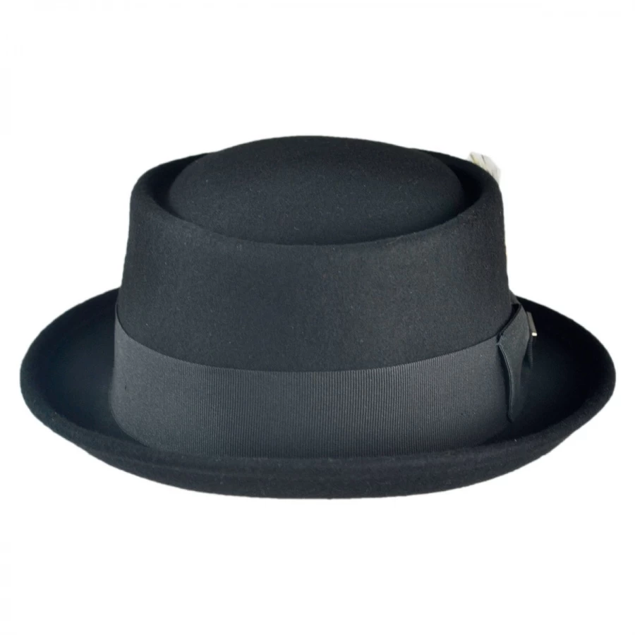 Wool Felt Pork Pie Hat - Black 4 Wool Felt Pork Pie Hat - Black - Image 2
