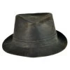 Weathered Cotton Trilby Fedora Hat