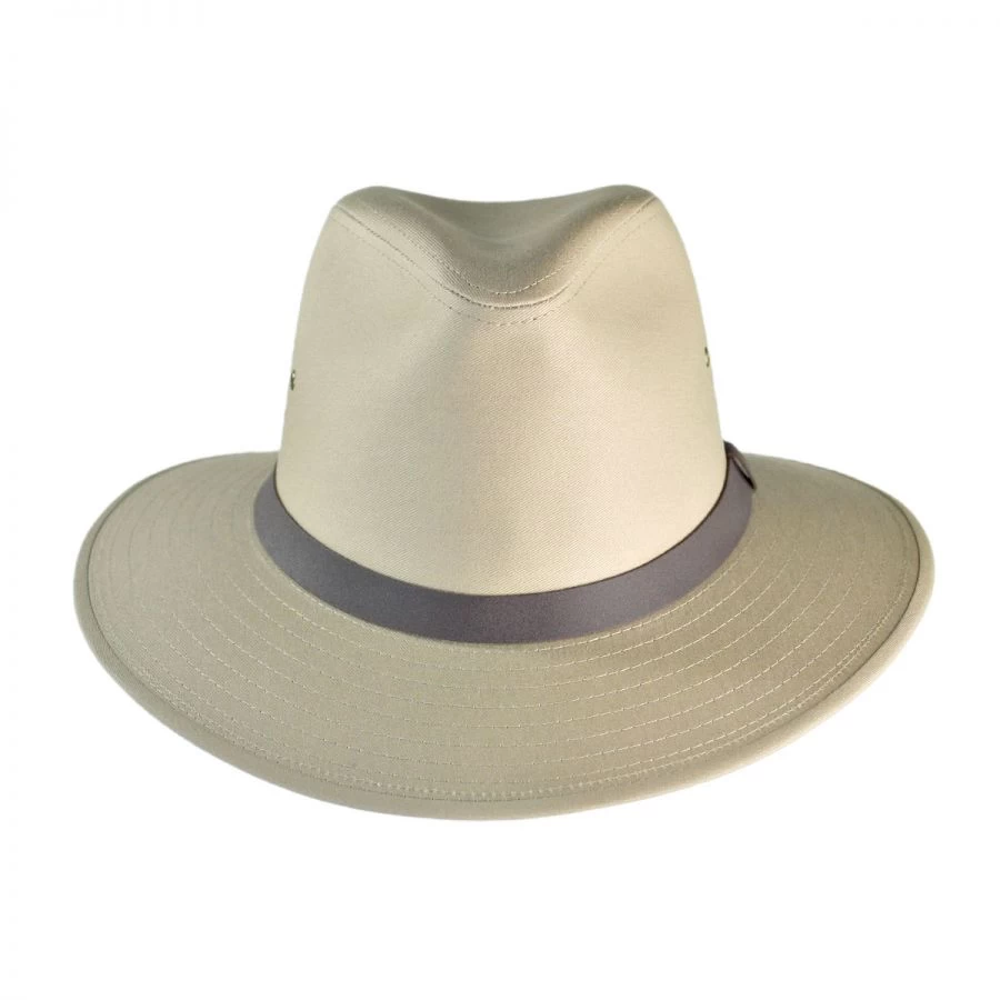 Cotton Safari Fedora Hat - British Tan 3 Cotton Safari Fedora Hat - British Tan