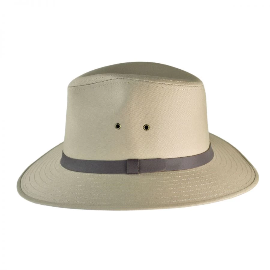 Cotton Safari Fedora Hat - British Tan 4 Cotton Safari Fedora Hat - British Tan - Image 2