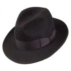 Pinch Crown Crushable Wool Felt Fedora Hat