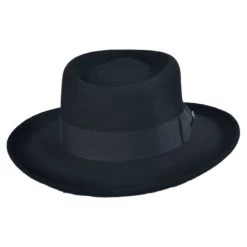 Crushable Wool Felt Gambler Hat -ChicHeadwear Haven 77372