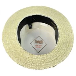Italian Straw Skimmer Hat -ChicHeadwear Haven 82736