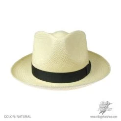 Stetson Retro Panama Straw Fedora Hat -ChicHeadwear Haven 89478