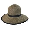 Toyo Straw Braid Facesaver Hat - Coffee -ChicHeadwear Haven 91897